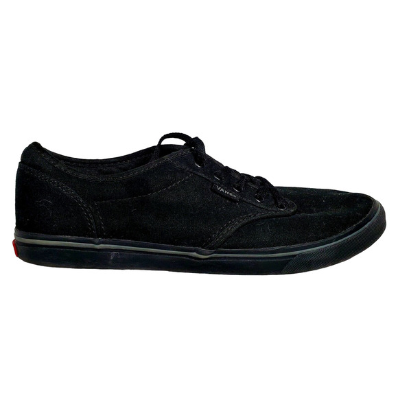 Vans Womens Size 9 Casual Sneakers Skateboarding Shoes Black Canvas Low Top EUC - Picture 4 of 7